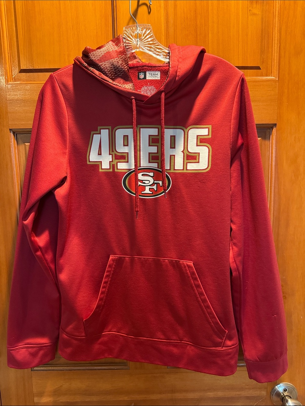 San Francisco 49ers Red Men’s Hoodie Sweatshirt Size Small